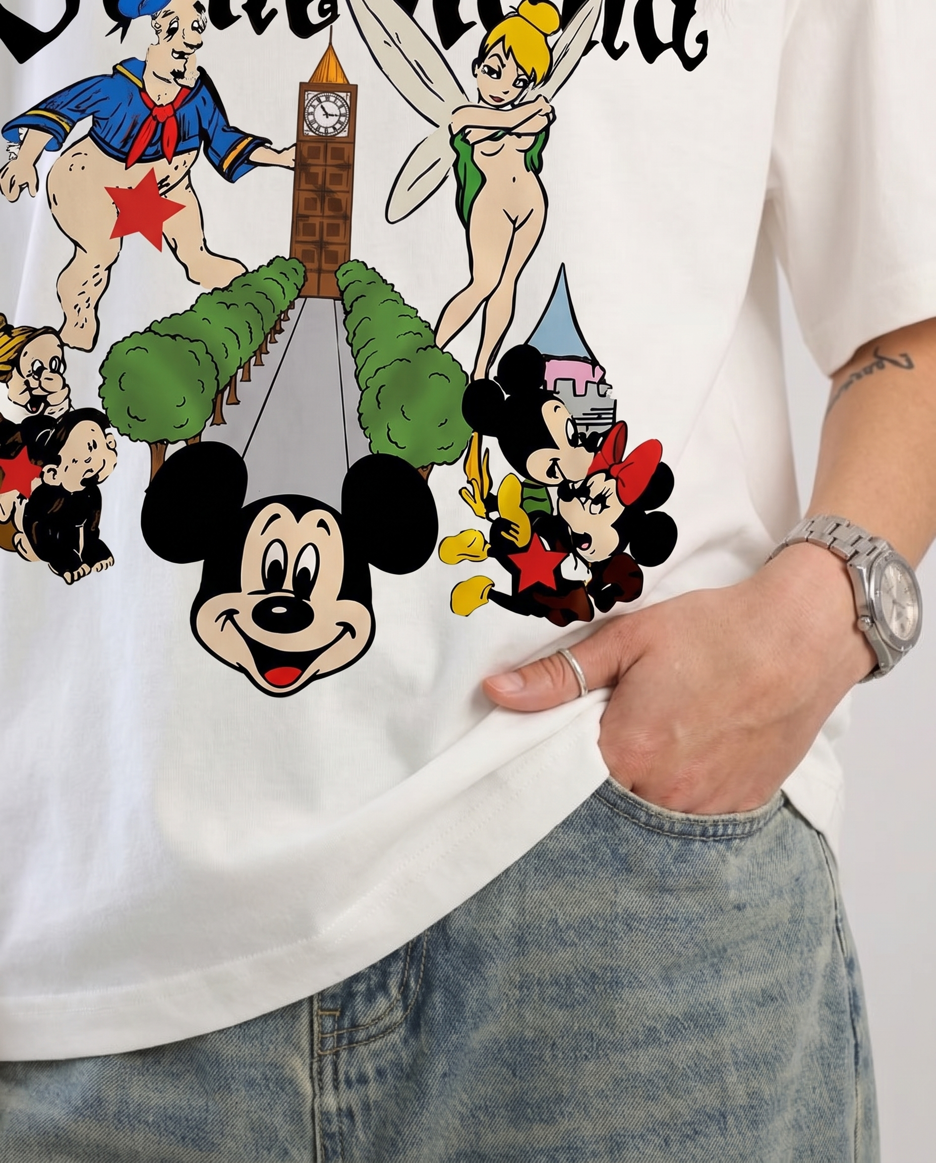 "DI$NEYLAND" BOOTLEG OVERSIZED TEE — DROP 01